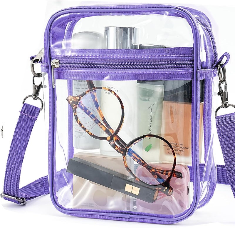 yuanming Clear Bag Stadium Approved, Clear Crossbody Purse Bag, Clear Stadium Bags for Women - Image 1